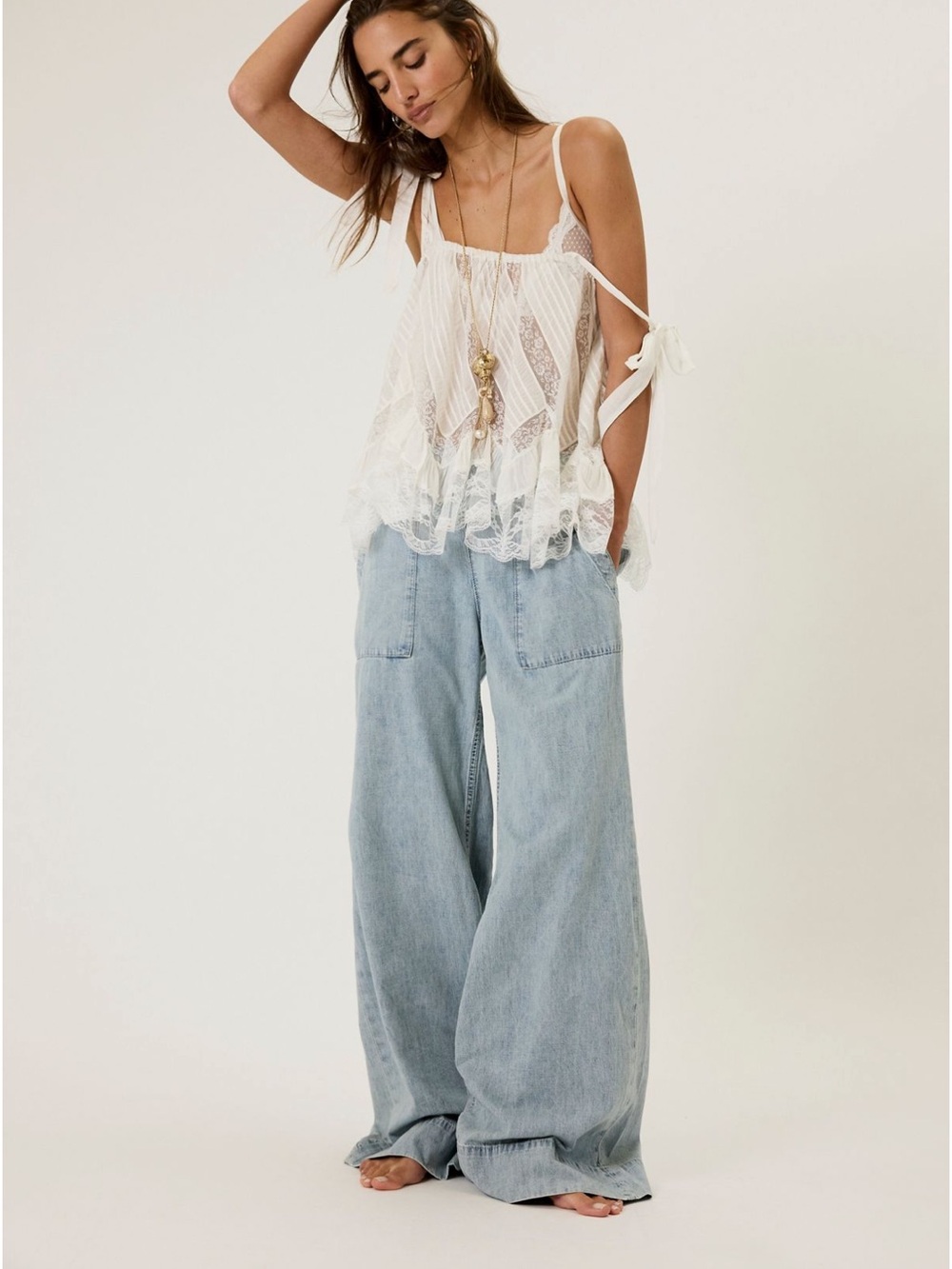 Free People Breezy Denim Pull on Jeans-Dusk-XS-NWOT